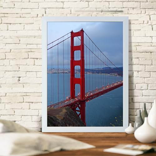 Image of BESCRCL 12x16 Frame Wall Hanging Picture Frames, White, 1 Pack