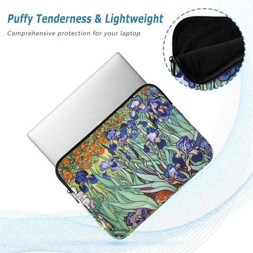 Funda para portátil de 13-14 pulgadas con diseño floral Iris Garden miniatura 5
