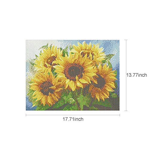 Ajcoflt Kit de pintura diamante 5D DIY 14 * 18 polegadas / 35 * 45 cm Broca completa DIY pintura dia