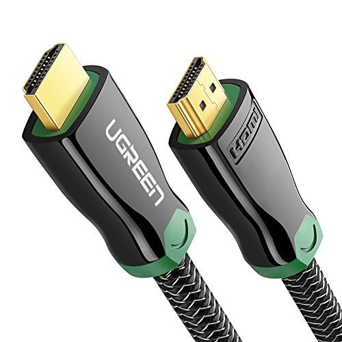UGREEN HDMI Cable 4K HDMI 2.0 Cord Braided High Speed 18Gbps, HDR 4K 60Hz, Ethernet Compatible for Xbox, PS3 PS4, Blu Ray DVD Player, Samsung LG HDTV, HP Computer Monitor (10ft)