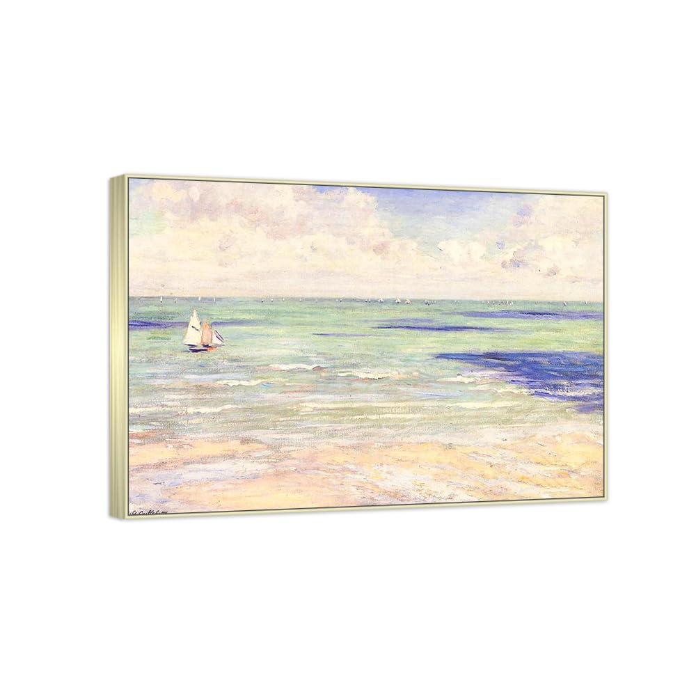 Peinture murale célèbre Seascape Caillebotte pour sublimer la décoration de votre salon - 7