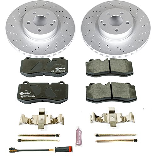 Image of PowerStop Euro-Stop Fully Coated Front Brake Kit For Mercedes-Benz CL550 2007-08 |S400 2010-13 |S550 2007-11 - ECE-R90 Certified Brake Pads + Disc Rotor Upgrade, ESK6231