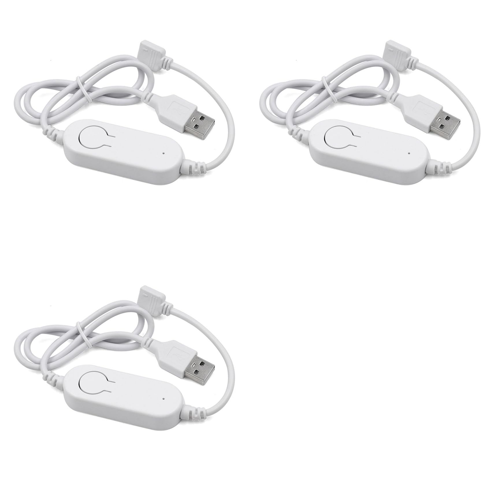 Jnchdghwa 3X Tuya RGB WiFi LED Controller DC5V USB Dimmer Timer Modes for 2835 5050 RGB Led Strip Lights Smart Life App Adapter