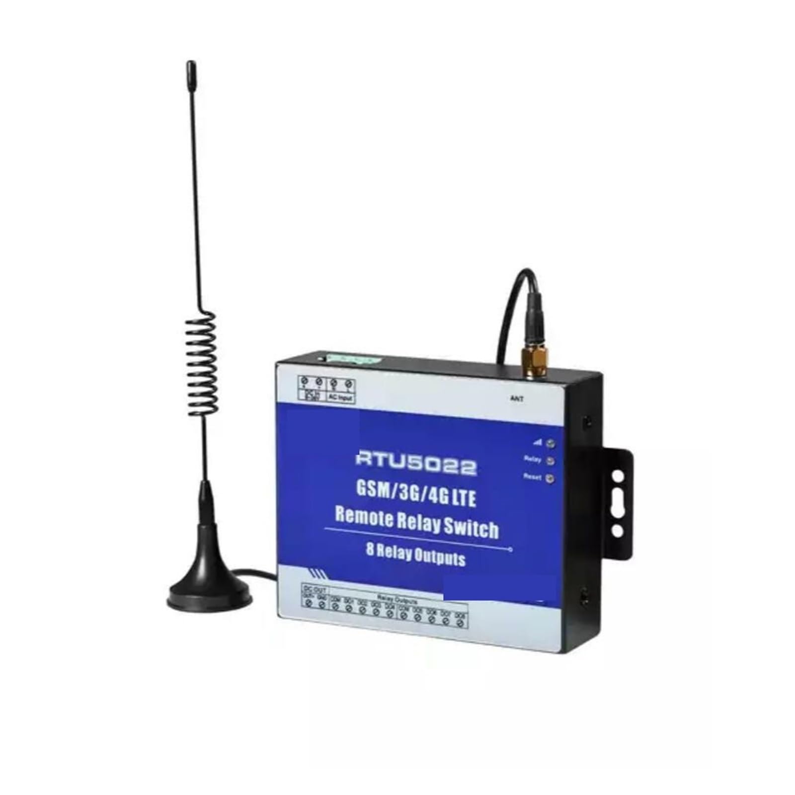 Mjfvn 4G Version Gsm 3G 4G Wireless Relay Controller 8 Do Output Support Modbus Rtu/Cloud Platform Remote Control(4G Version)