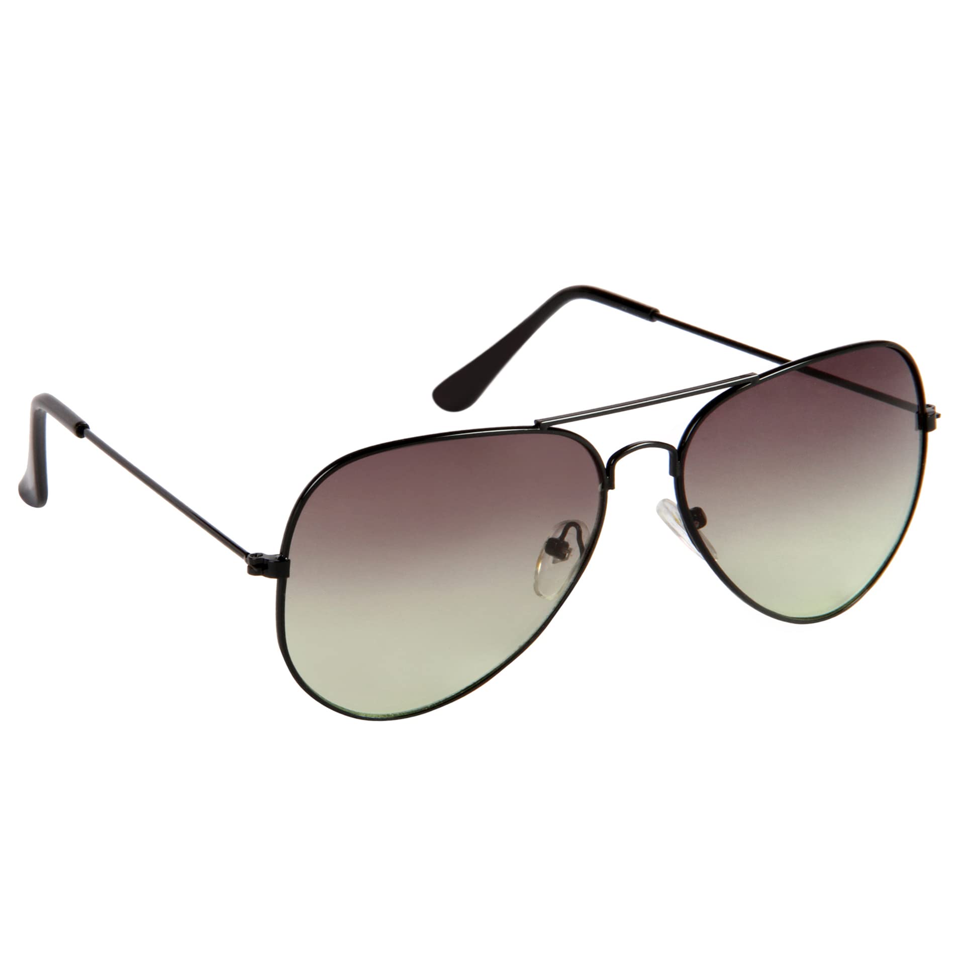 Abster UV Protection Gradient Aviator Sunglasses for Men Women (9027-Blk-Grn|Green)