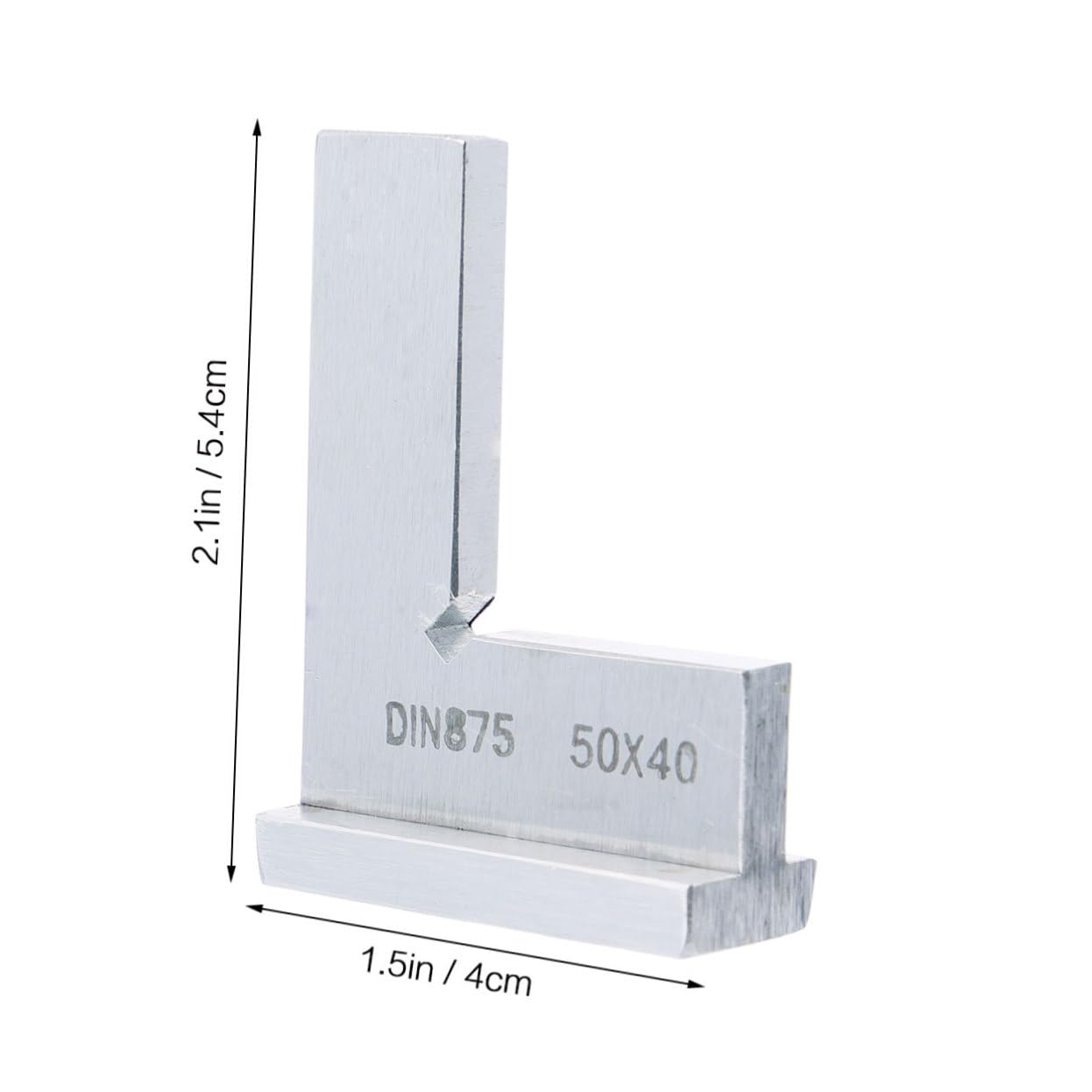 Mikikit 3pezzi Stainless Steel Right Angle Measuring Ruler Strumento Di Misura Accurato Per Falegnameria Righe Incise Resistenti e Superficie Liscia Per Lavori Di Precisione