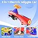 Winfire 12V Electric Wiggle Car with Pedal, 3 in 1 Swing Car, Flashing Wheel, Music, 160LBS, Rechargeable Battery, Anti-Rollover Ride On Toy Car, Gift for 3+ Boys and Girls Indoor Outdoor