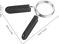 Vista 7 de DECHOUS 4 abrazaderas ajustables para barra de levantamiento de pesas, collares de bloqueo de barra, collar de resorte para levantamiento de pesas