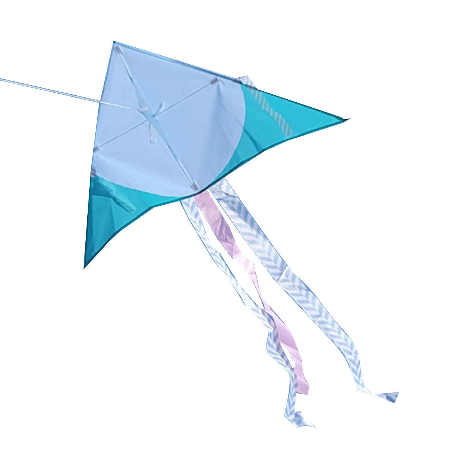 Cometa Triangular, Fácil de Volar para Adultos Principiantes, con Plástico de Tela de Fibra Sintética, para Patio de Juegos Al Aire, Playa