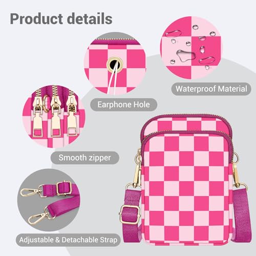 Image of YINHEXI Small Crossbody Bags for Women, Mini Cell Phone Wallet Purse, Shoulder Bag for Women and Men