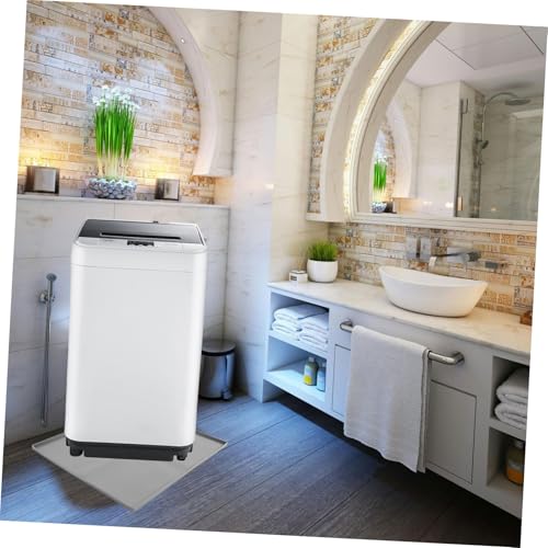 Almohadilla protectora de silicona COLLBATH para lavadora y secadora, protector gris multiuso 4