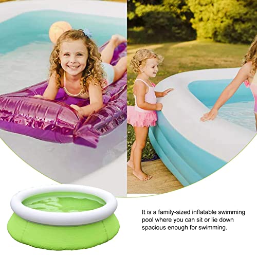 FINFFON Aufblasbarer Schwimmkiddie Pool 122x35cm Runde Schwimmbäder über dem Boden aufblasbarer Pool for… – Bild 6