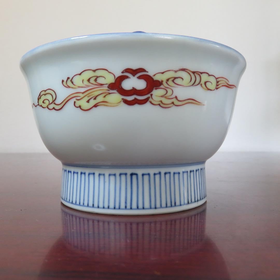 蓋物 菓子器 色絵鍋島 牛 銘 W（幅） 11 cm H（高さ） 9 cm