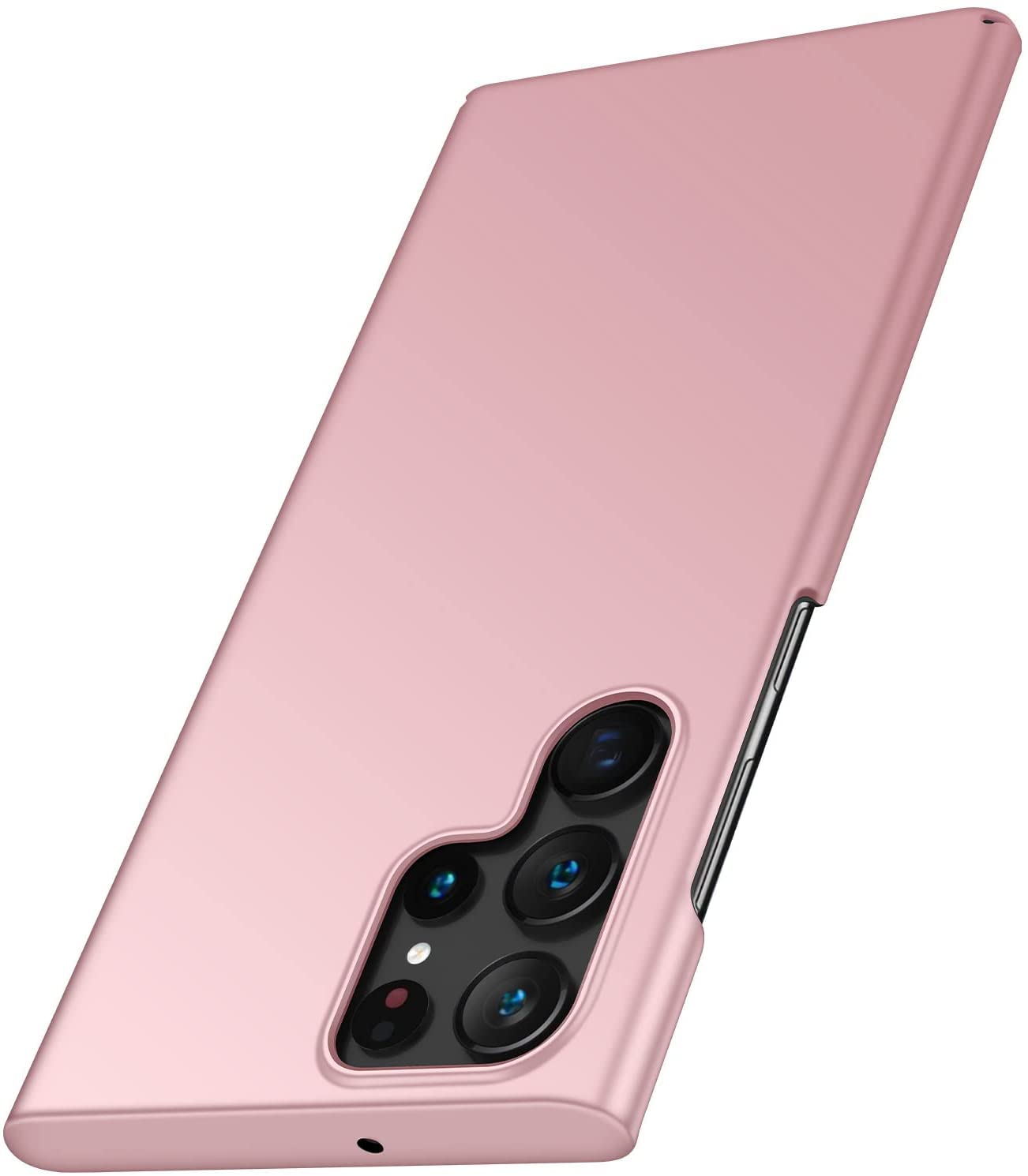 Winpromise Phone Case for Samsung Galaxy S23 Ultra Slim Protective S23 Ultra Case [Guard from Shock/Scratch/Slip/Fingerprint] [Matte Finish] Durable PC Hard Cover for Samsung S23 Ultra-Pink