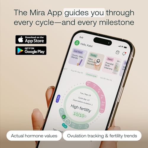 Mira Max Fertility Monitor & Ovulation Test Kit for Women, At-Home Hormone Tracker for LH, PdG & E3G, Digital Analyzer with 20 Test Wands, Lab-Accurate Results with Mira App & Personalized AI Insights - Image 4