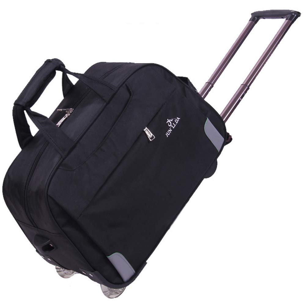 Holdall torba na kółkach bagaż ręczny na kółkach wakacje weekendowy lekki FENGMING (kolor: Czarny, rozmiar: 61 cm)