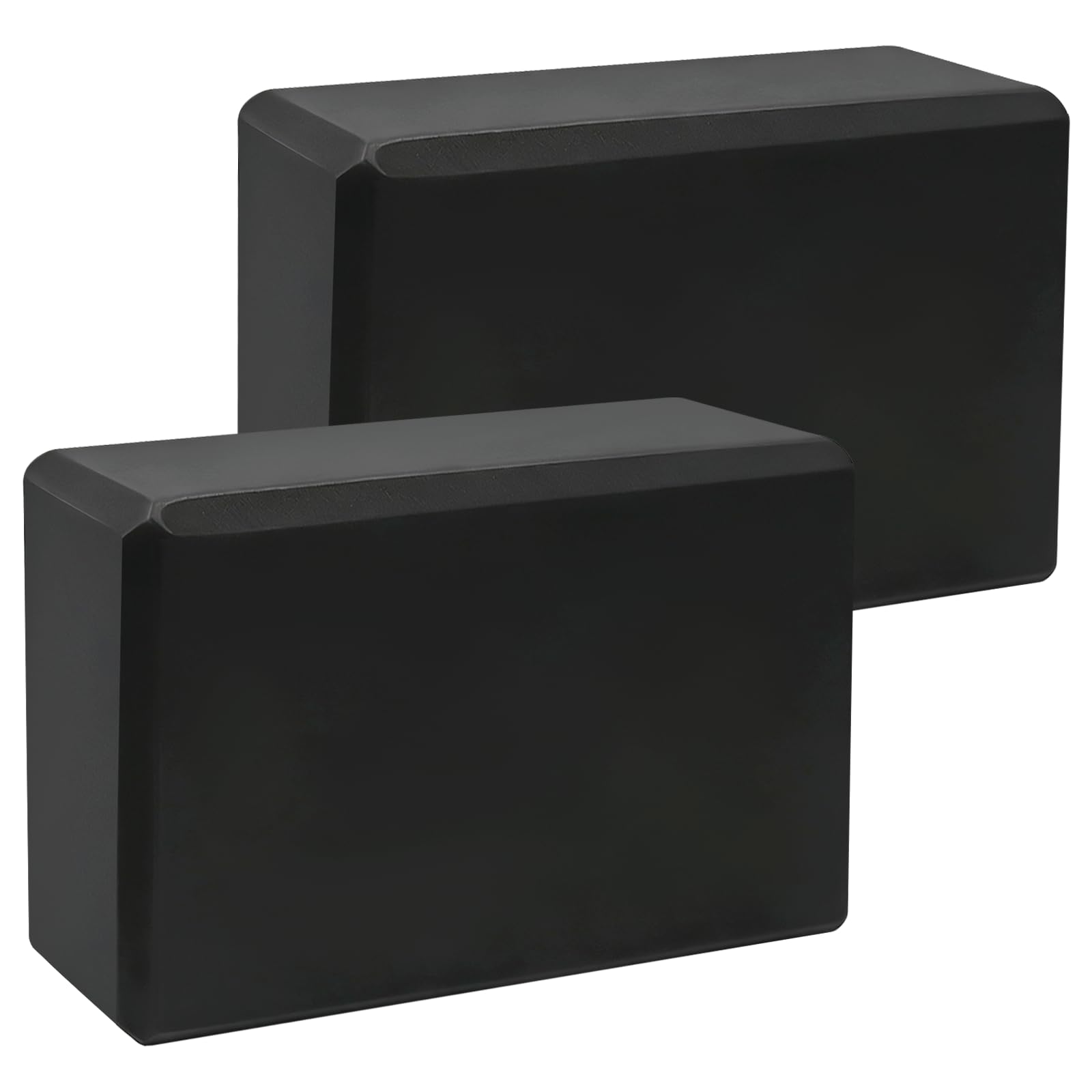 Lot de 2 blocs de yoga en mousse EVA haute densité antidérapants légers pour Pilates, méditation et étirements profonds, accessoires de fitness
