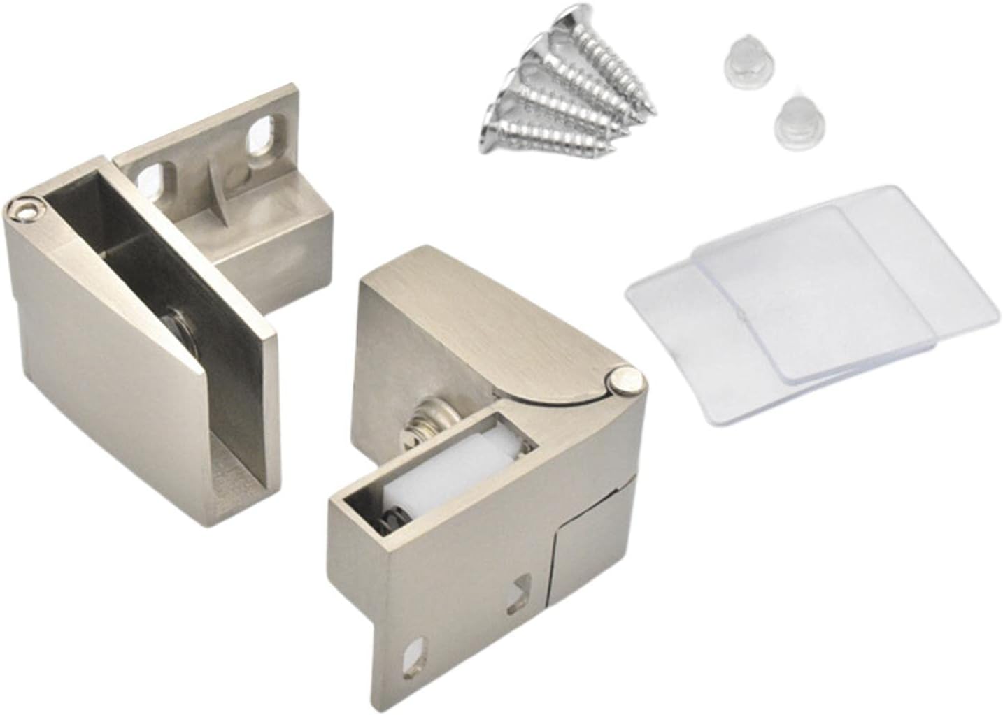 ECOMISTIQ® Glass Door Hinge Cabinet Hinges Heavy Duty with Screws Wardrobe Cupboard Light Gold|Hinges|Cabinet Hardware|Hardware|Home Improvement