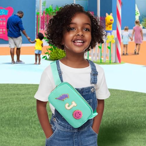 Image of PainZieteg Fanny Pack for Girls Chenille Letter Belt Bag Crossbody for Kids