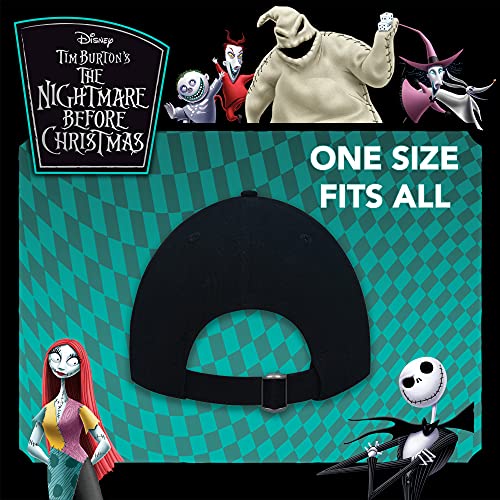 Image of Disney The Nightmare Before Christmas, Jack Skellington Adjustable Baseball Cap, Black, One Size
