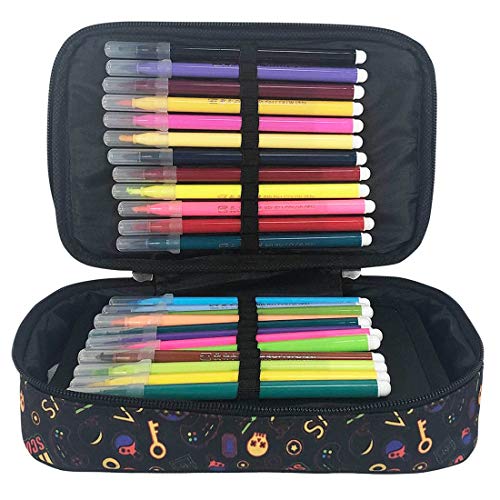 Kit Mochila Escolar com Rodinhas Xeryus College e Estojo 100 Pens