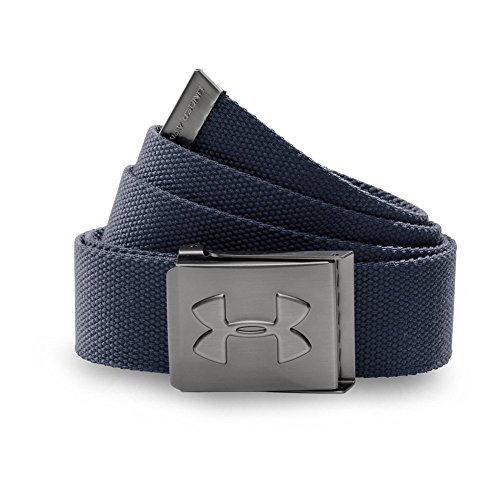 Under Armour UA Webbing Belt Cinturón, Hombre, Azul (Academy), OSFA
