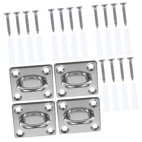 NAMOARLY Sturdy Ceiling Hooks Set of 4 Stainless Steel Ceiling Hangers for Fans Lights and