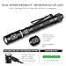 Guardtier ML70 1500 Lumen EDC Flashlight Rechargeable, Pen Style Self Defense Compact Tactical Flashlight with 2AA Dual Power, IPX7 Waterproof Pocket light for Camping, Emergencies, Outdoor Activities