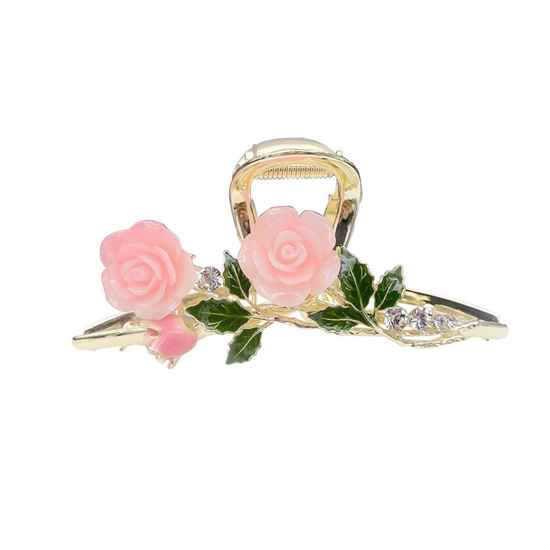 Hair Stick,Chinese Hairpins,Hair Pin Stick Mujeres Elegantes Flores románticas Rosa Flor Pinza for el Cabello Pinzas for el Cabello Diadema Horquilla Accesorios for el Cabello Oranment