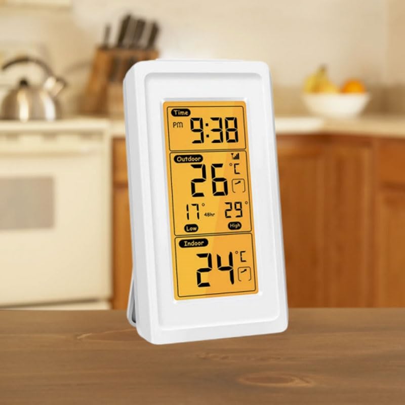 Wireless Thermometer with Temperature Humidity Display for Home Use Featuring High Accuracy