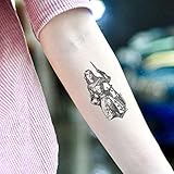 Joan of Arc Temporary Tattoo Sticker (Set of 2) - OhMyTat