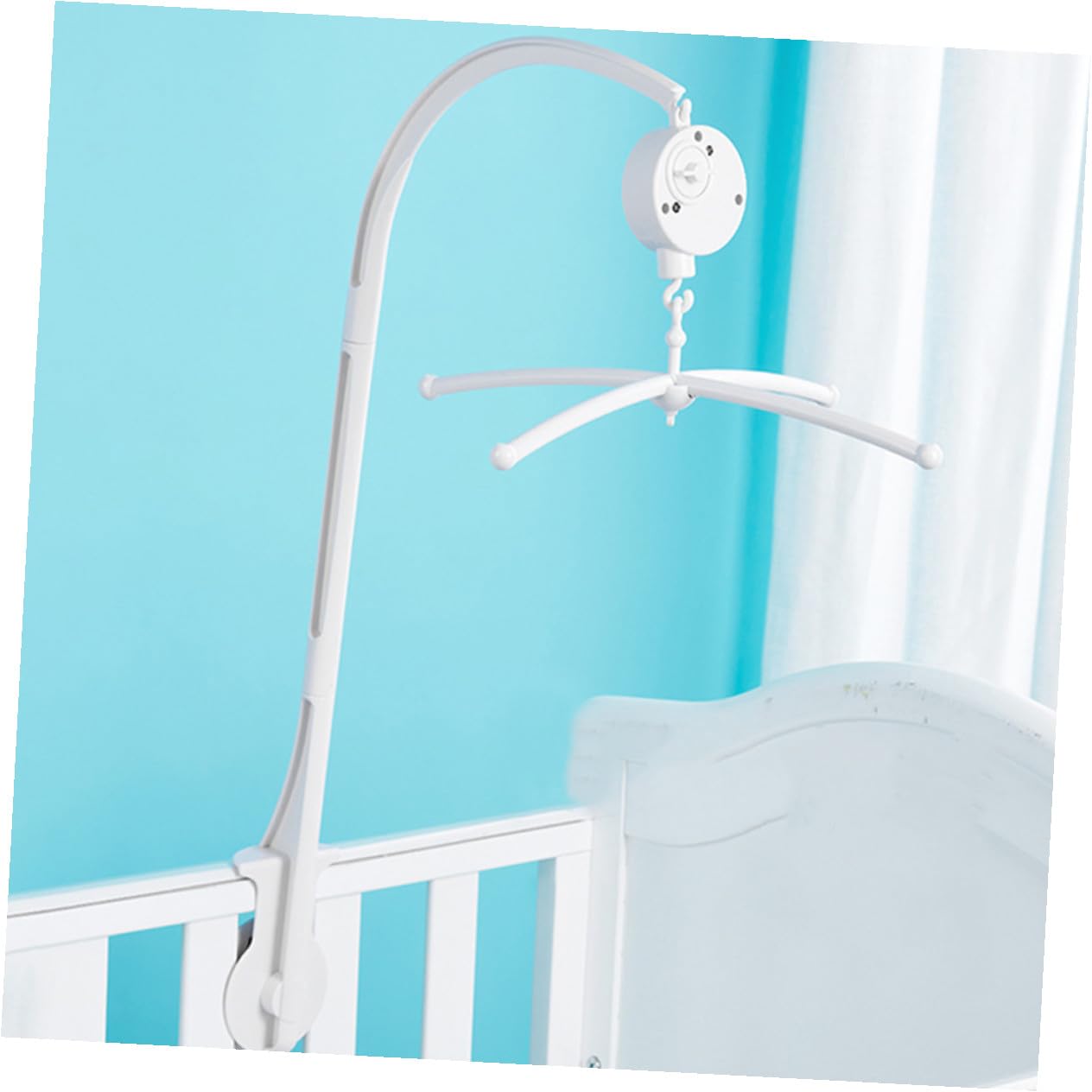 1 juego Soporte de Móvil Musical para Cuna con Brazo y Juguetes Colgantes Accesorios para Cuna de Niña para Estimulación Temprana