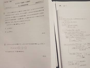 駿台の20年三森先生の高3エクストラ数学フルセット プリントと板書