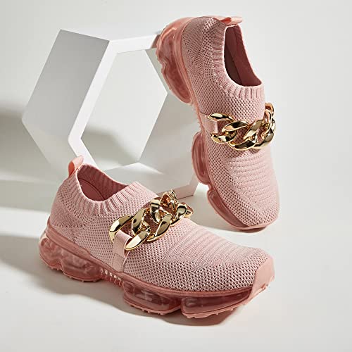 Image of LUCKY STEP Women Air Cushion Fashion Sneakers | Breathable Casual Comfortable Lightweight Walking Shoes