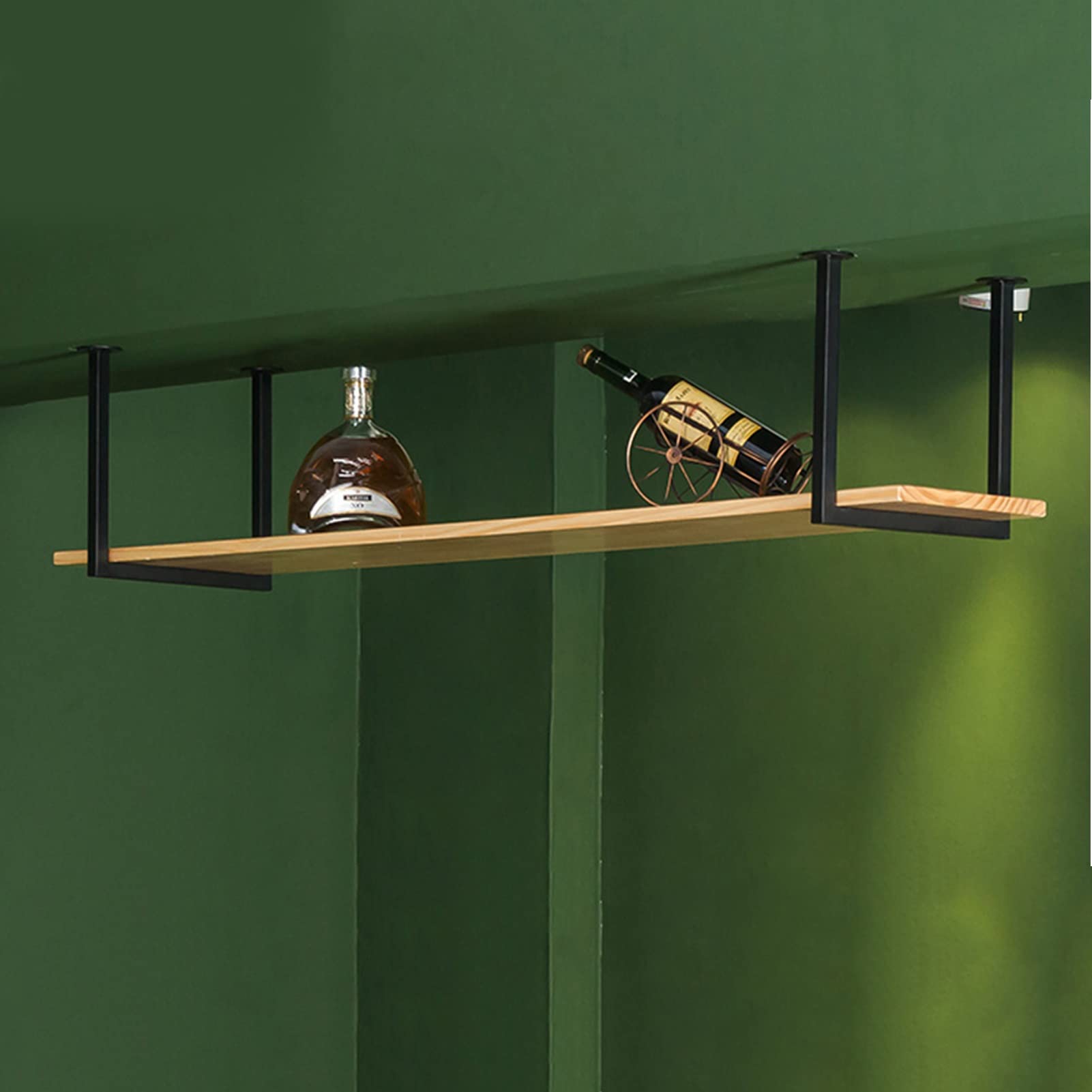 Estantes Colgantes de Techo for Plantas Flores Estante de techo Estantería suspendida flotante Estante almacenamiento cocina Soporte para ollas Utensilios cocina Percha Soporte de flores para bar Gara