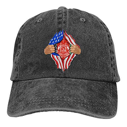 Casquette De Chasse Afghanistan du Sang en Moi Casquette Baseball Sportive Sport Casquette Rétro Casquette Trucker pour Femme, Homme, Cadeau