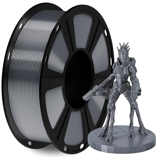 PETG Filament,3D Printer Filament,GIANTARM PETG Filament 1.75mm,Dimensional Accuracy +/- 0.2mm, 1kg (Silver)