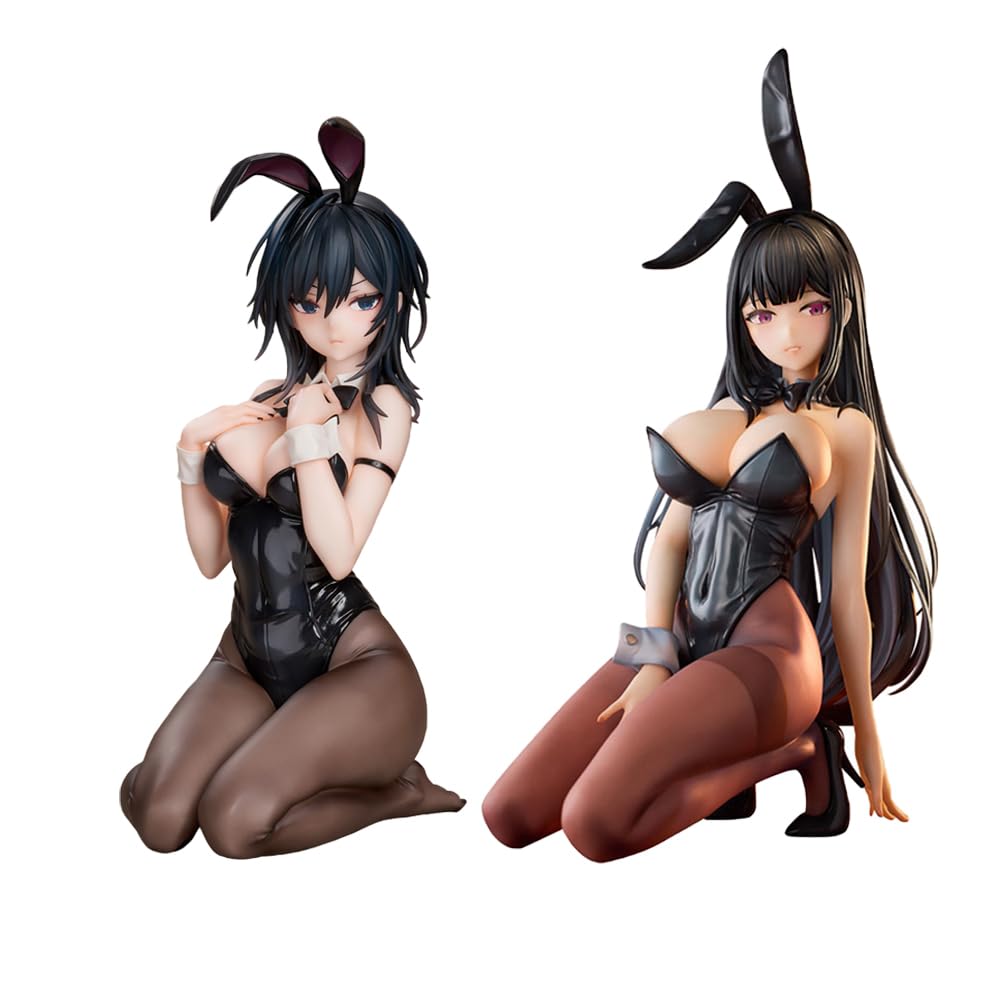 Tongyundacheng 2PCS Bunny Girl Figure Anime Hina & Yokoyama Ishimi Action Figure Anime Illustration Statue Ornament Desktop Handmade Decoration — image 1