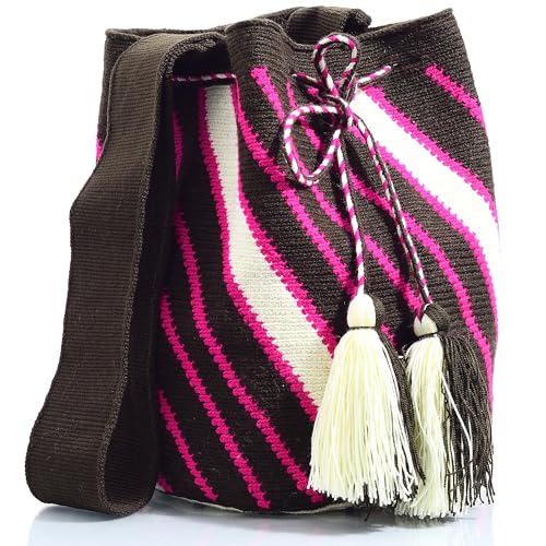 Image of WYOU Designer Collection Wayuu Hand-Crochet Woven Bag - Boho Crossbody, Colorful Purses for Women