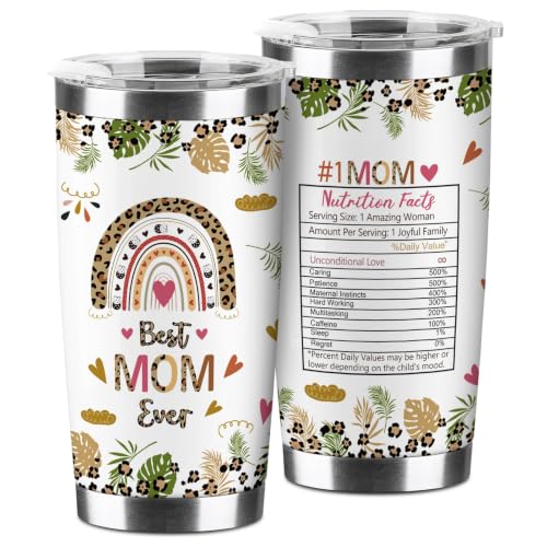 Hexagram Birthday Gifts for Mom from Daughter, Best Mom Ever 20 oz Tumbler
