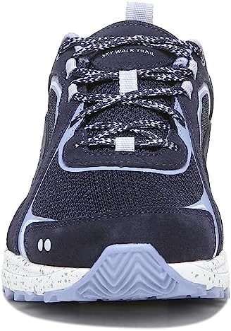 Ryka Womens Sky Walk Trail Sneaker, Navy/Purple, 7 US | Image 2