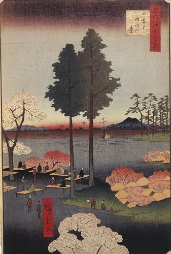 Impression Suwa Bluff Hiroshige Graffiti Art Mural pour Décoration Salon Moderne 60x90