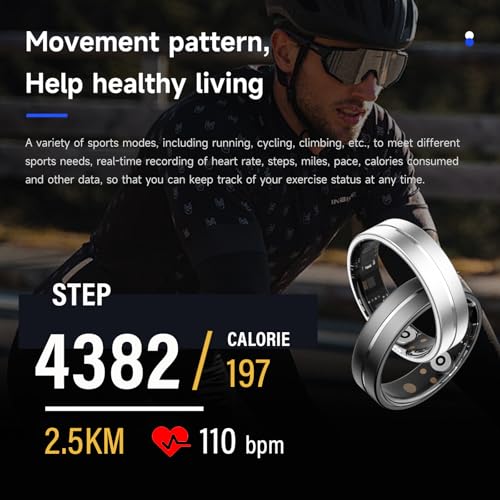 Smart Ring tracker de sommeil compteur de pas et moniteur cardiaque iOS Android