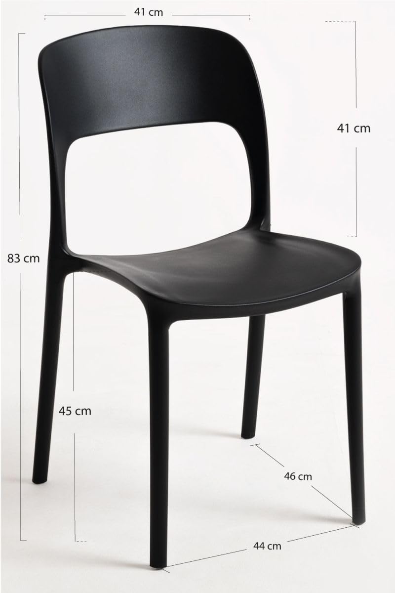 Regalos Miguel - Sillas Jardín - Silla Inis - Negro