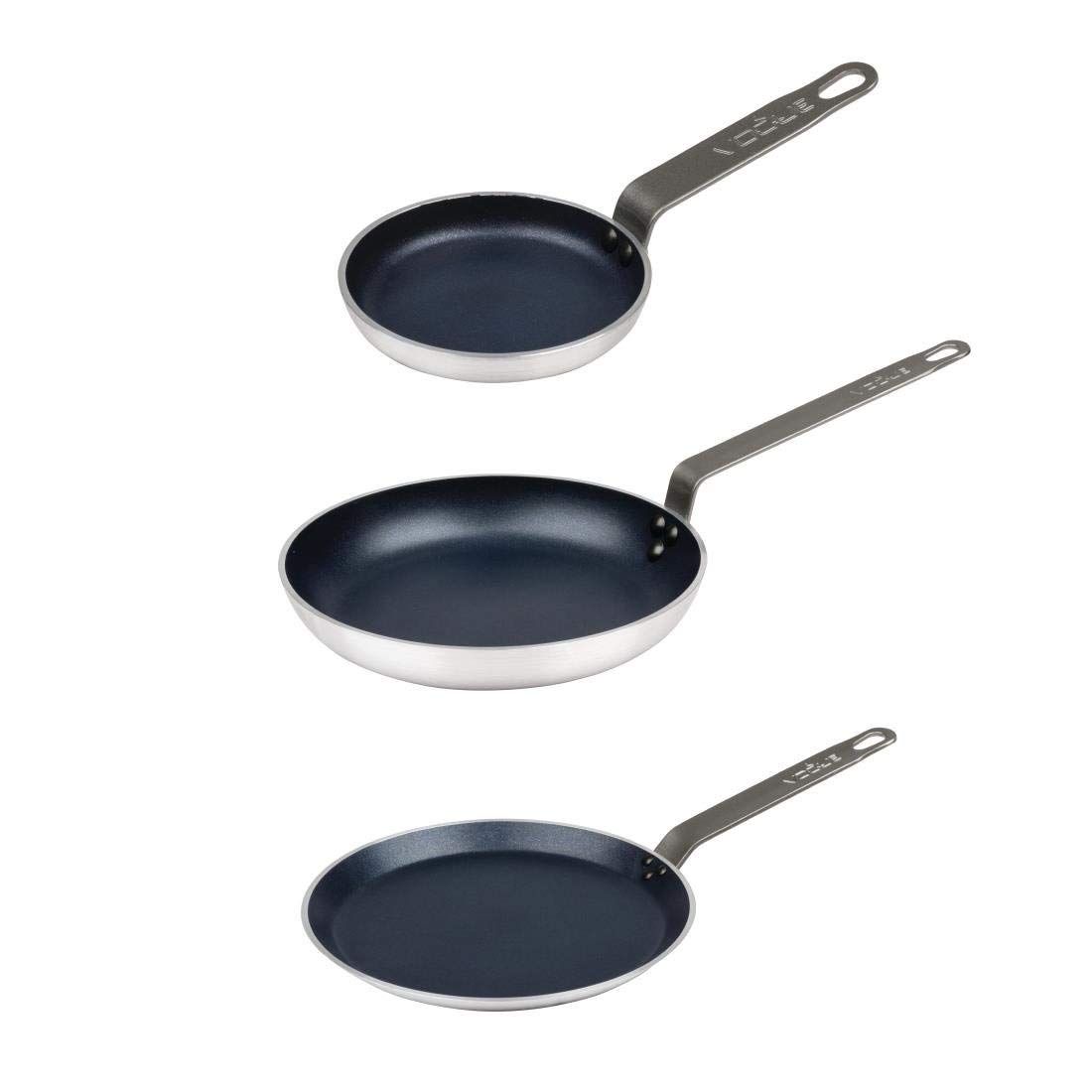 Vogue Lot de poêles Aluminium Anti-Adhésif à frire Restaurant Cuisine