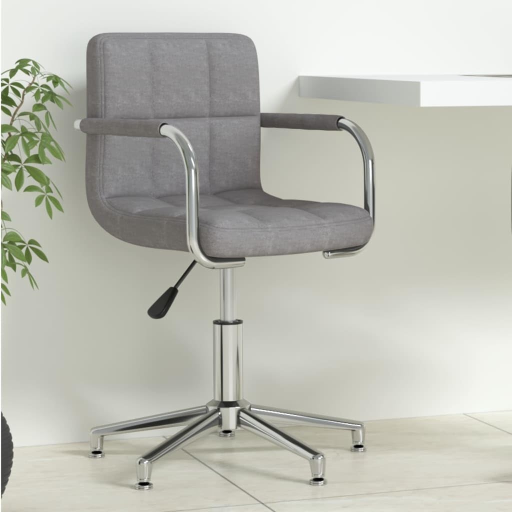 Chaise pivotante de bureau ergonomique en tissu gris pour corriger la posture en entreprise