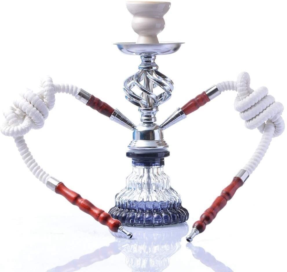 LSZ Shisha-Set 2. 9 cm Hukahn Set mit 2 Schlauch, moderner Shisha-Huka for Bar-Party im Freien Shisha-Set