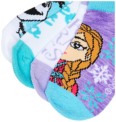 Disney Girls' Frozen 5 Pack Shorty Socks3