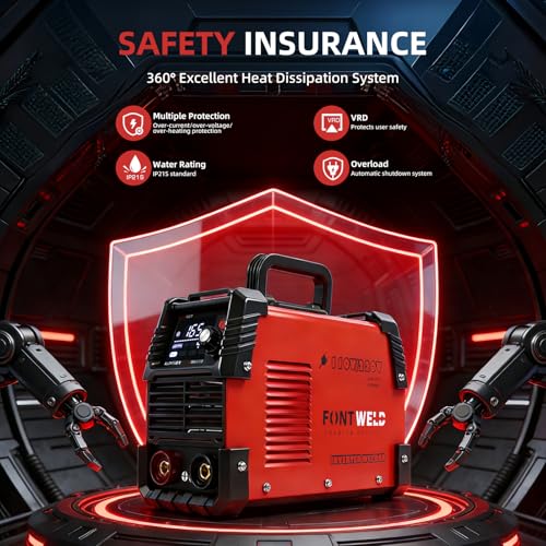 Image of 165A Stick Welder, Portable Welding Machine, IGBT Inverter ARC Weldr 110 /220V Dual Voltage Hot Start ARC Force, Large LED Display MMA /Lift TIG Welder for 1 /16 inch to 1-8 inch Rod
