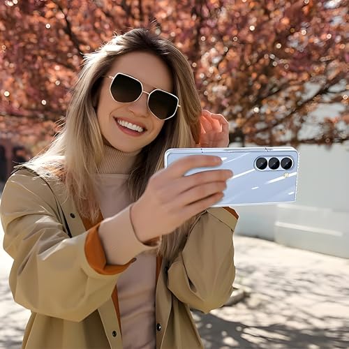 Image of Crystal Clear Slim Case Compatible with Samsung Galaxy Z Fold 6 | Shockproof Hard Back Cover with Camera Protection | Lifetime Anti-Yellow